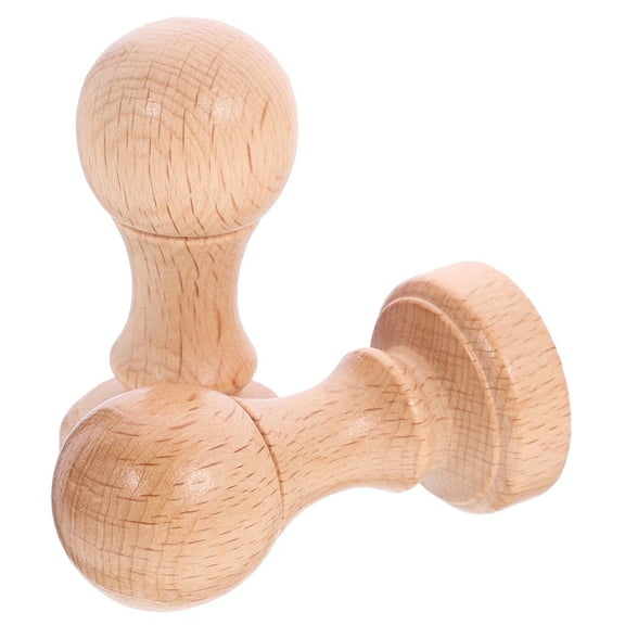 2 Pcs Wooden Seal Retro Decor Vintage Impression Manual Security Stamp Safe