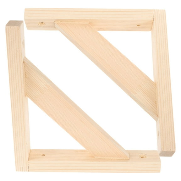 2Pcs Heavy Duty Floating Shelf Brackets Thick Wall Corner Wood Bracket Set