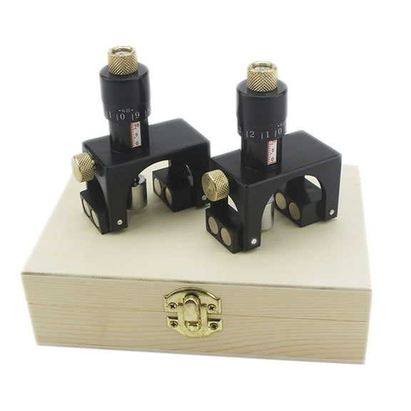 2 Pcs Woodworking Planer Blade Cutter Setting Jig Gauge Magnetic Planer Blade Setting Jig Planer Blade Jig Calibrator