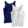 thumbnail image 1 of 2 Pcs Workout Shirt with Built in Bra Light Tank Tops for Women Basic Tank Tops Summer Work Top Sleeveless Tops for Women Built-in Bra Workout Tops for Women Summer Beach Sleeveless Tops, 1 of 7