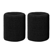 2 Pcs Wrist Sweatbands for Men Women Moisture Wicking Sports Wristbands for Tennis Basketball Running Gym Working Out