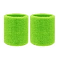 thumbnail image 1 of 2 Pcs Wrist Sweatbands for Men Women Moisture Wicking Sports Wristbands for Tennis Basketball Running Gym Working Out, 1 of 8