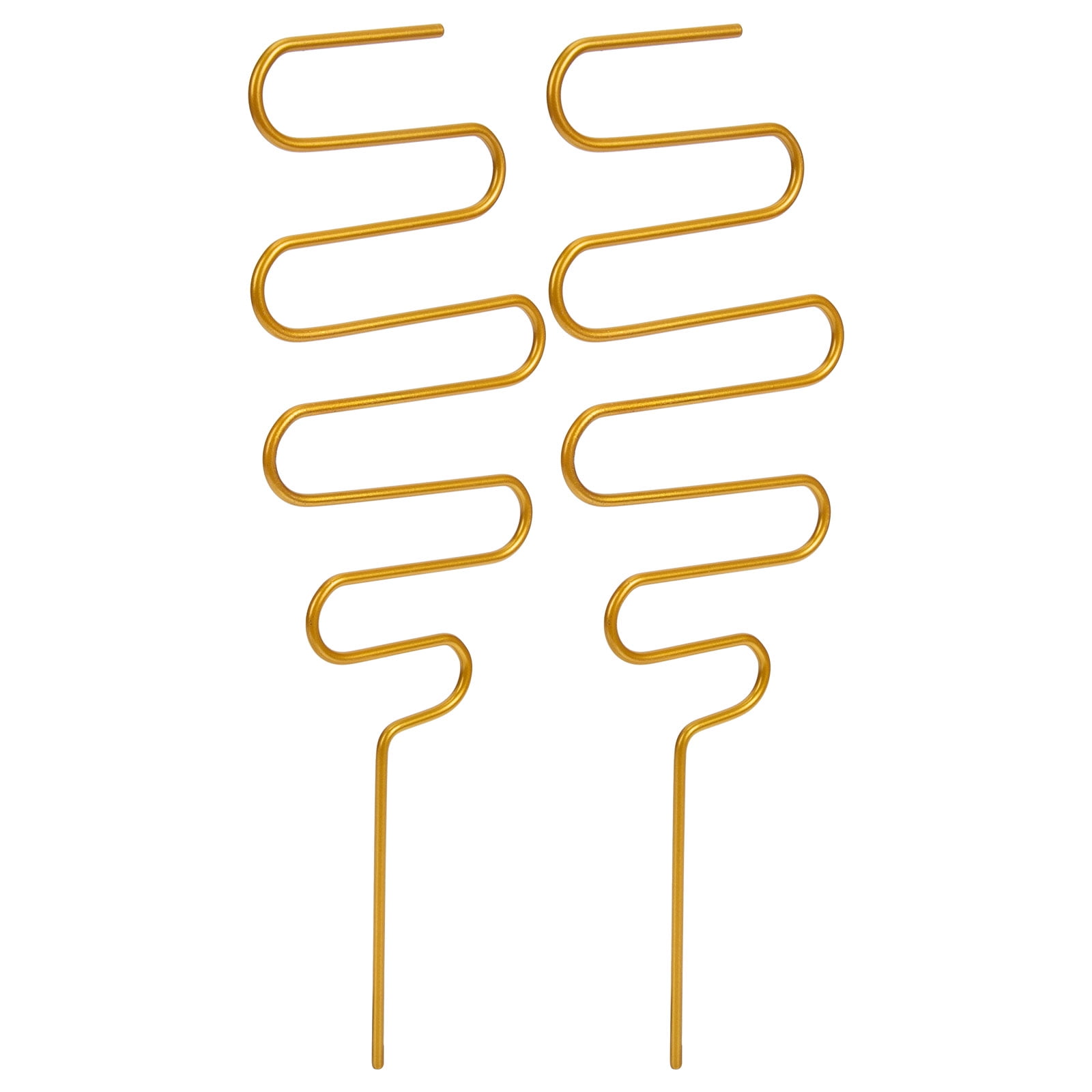 2 Pcs Wrought Iron Fixing Pole Flower Stand Support Frame Garden