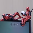 thumbnail image 1 of 2 Pcs X-Men Deadpool Car Ornament Interior Dashboard Decoration Toy Mini Figures, 1 of 6