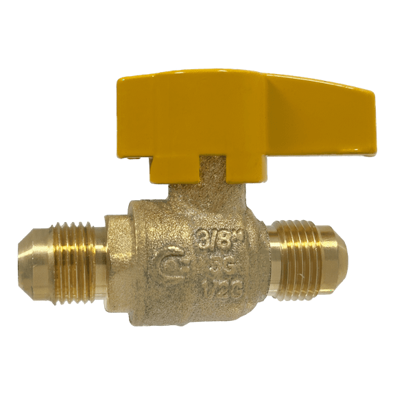 2 Pcs XFITTING 1/2 Inch FLARE X 1/2 Inch FLARE Gas Valve, 4-2-4=2