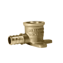 2 Pcs XFITTING 1/2 Inch Pex x 1/2 Inch Female NPT Drop Ear Elbow