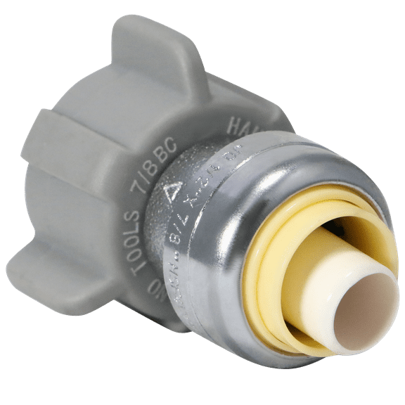 2 Pcs XFITTING 1/2" PUSH FIT X 7/8" BC BALLCOCK TOILET STRAIGHT CONNECTOR, 30-4-3=2XX