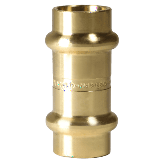 2 Pcs XFITTING 1/2 in x 1/2 in Press Coupling, Brass,