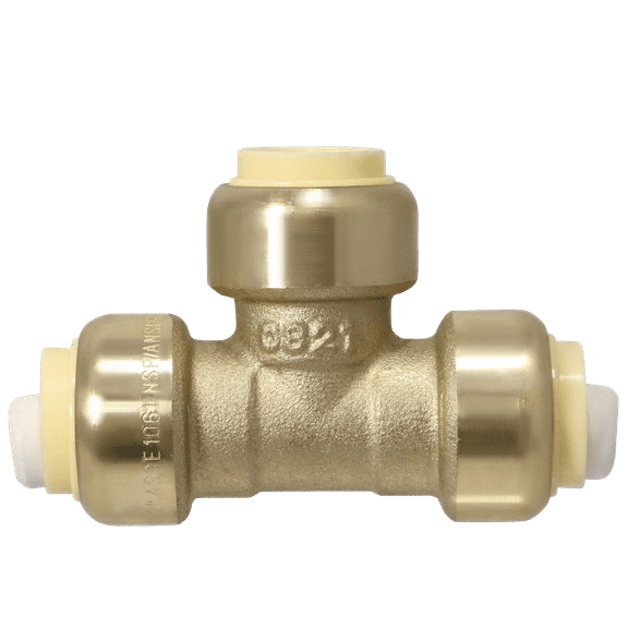 2 Pcs XFITTING 1/2" x 1/2" x 1/2" Push Fit Tee, Push to Connect Tee, 28-5-2=2XX