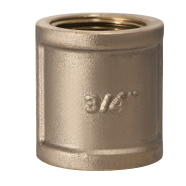 2 Pcs XFITTING 3/4 FIP X 3/4 FIP COUPLING, Female NPT Brass Coupling, 202-3-10=2XX