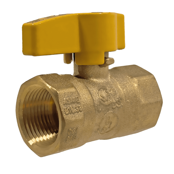 2 Pcs XFITTING 3/4 Inch FIP Straight Gas Ball Valve