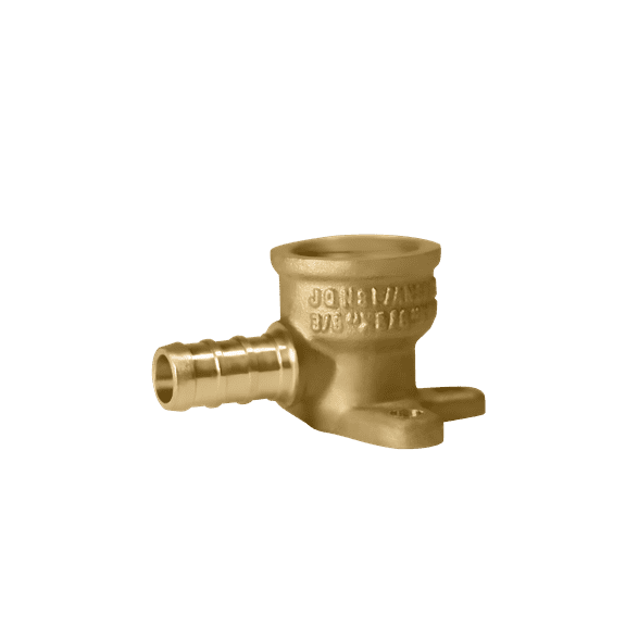 2 Pcs XFITTING 3/8 Inch Pex x 3/8 Inch Female NPT Drop Ear Elbow