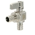 thumbnail image 1 of 2 Pcs XFITTING Barb Crimp 1/2 Inch Pex Mini Angle Ball Valve, Full Port, 1/4 Turn, Brass, 24-1-2=2X, 1 of 5