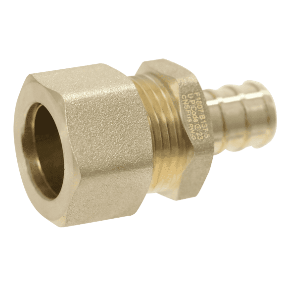 2 Pcs XFITTING OD compression 5/8 Inch x 1/2 Inch Pex Transition Straight Adapter, 26-5-3=2X