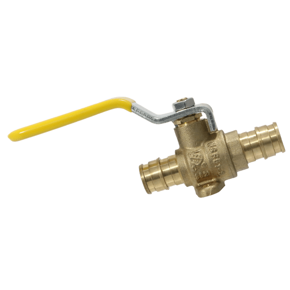 2 Pcs XFITTING Pex A 1/2 Inch x 1/2 Inch Pex A Ball Valve with Drop Ear, 201-3-9=2XX
