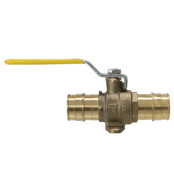 2 Pcs XFITTING Pex A 1 Inch x 1 Inch Pex A Ball Valve with Drop Ear, 201-3-11=2XX