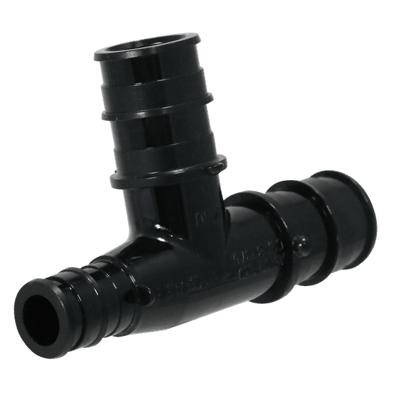 2 Pcs XFITTING Pex A 3/4 Inch x 1/2 Inch x 3/4 Inch Poly Tee, Poly Pex Expansion Tee, 201-5-6=2XX