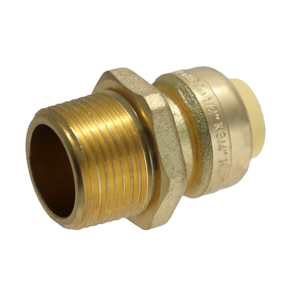 2 Pcs XFITTING Push Fit 1/2 Inch x 3/4 Inch Male Adapter, Push Fit Male Adapter, 28-3-1=2XX
