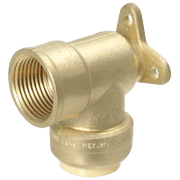 XFITTING Brass 3/4 in. Female NPT Elbow Pipe Fittings with Drop Ear, 2 Piece Pack