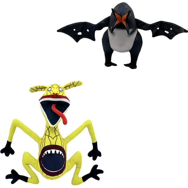 2 Pcs Zoochosis Plush Combo, Soft Cute Yellow Zoochosis and Penguins