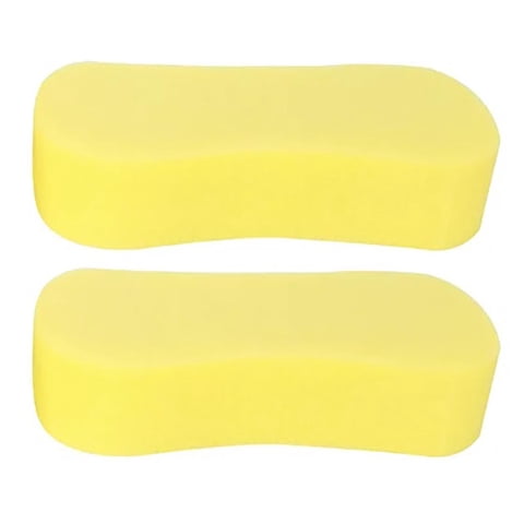 2 Pcs ar Wash Sponge Car Cleaning Large Sponges All Purpose Sponges for Cleaning Easy Grip Thick Foam Scrubber Giant Bone Sponge for Kitchen, Bathroom, Household Clean, 8.66x4.33x1.96 Inch, Yellow