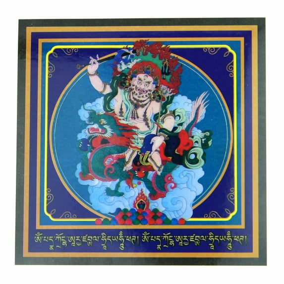 2 Pcs of Feng Shui Wealth White Dzambala Stickers