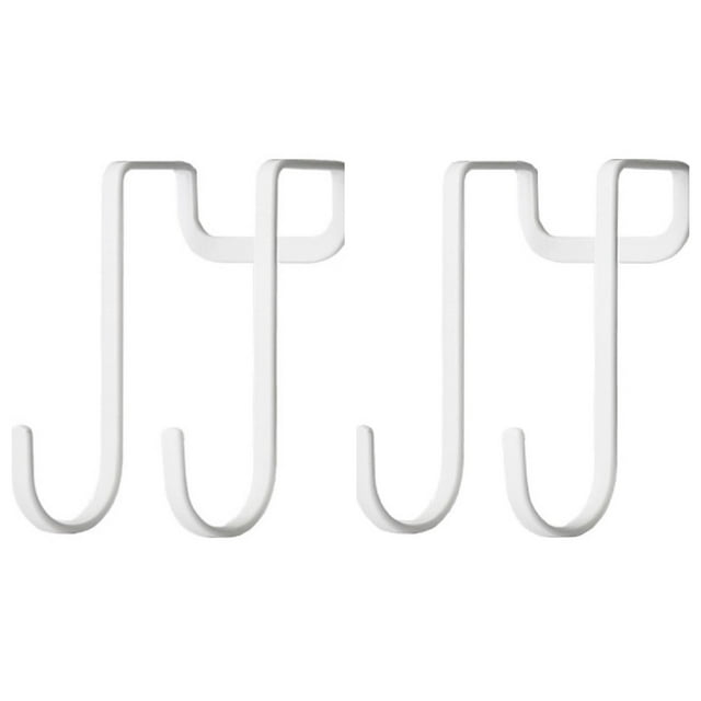 2 Pcs over Hook, Casewin Metal over Door Hooks Double S Shaped Hooks Shower Door Hooks