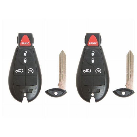2 Pcs replacement Fobik Remote For 2008-2013 Dodge Durango REMOTE 5 BUTTON IYZ-C01C or M3N5WY783X