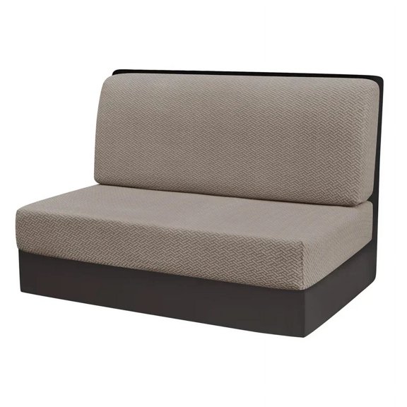 2 Pcs/set Polar Fleece RV Dinette Cushions Covers Stretch Couch Cover Booth Seat Covers RV Camper Car Bench Backrest Cover