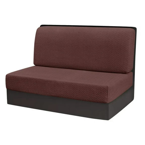 2 Pcs/set Polar Fleece RV Dinette Cushions Covers Stretch Couch Cover Booth Seat Covers RV Camper Car Bench Backrest Cover