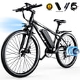 thumbnail image 1 of ASKGO 1200W Peak Electric Bike for Adults,48V 10.5A Ebike 26*2.2"Electric Mountain Bicycle,65Miles&30Mph,All-Terrain Off-Road Ebike, Full Suspension /Disc Brake, UL2849,7-Speed,Password lock 365Lbs, 1 of 13