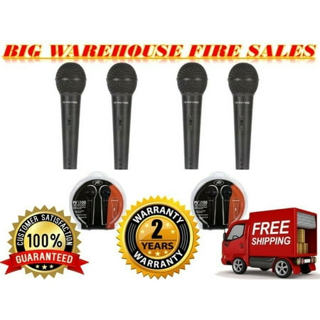 2 Peavey PVi 100 Twin Pack Handheld Dynamic Cardioid Vocal Microphone