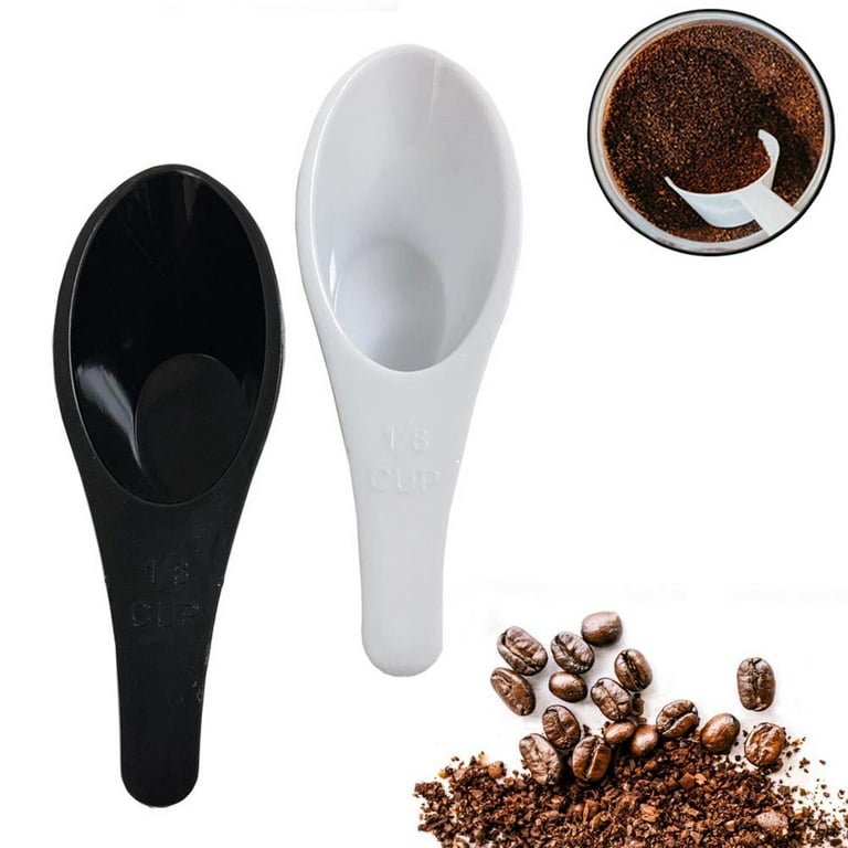 2Pcs Coffee Scoop Set, Stainless Steel Measuring Cups Coffee Spoons with  Long Handled for Coffee, Tea, Milk, 1/8 Cup 30ML