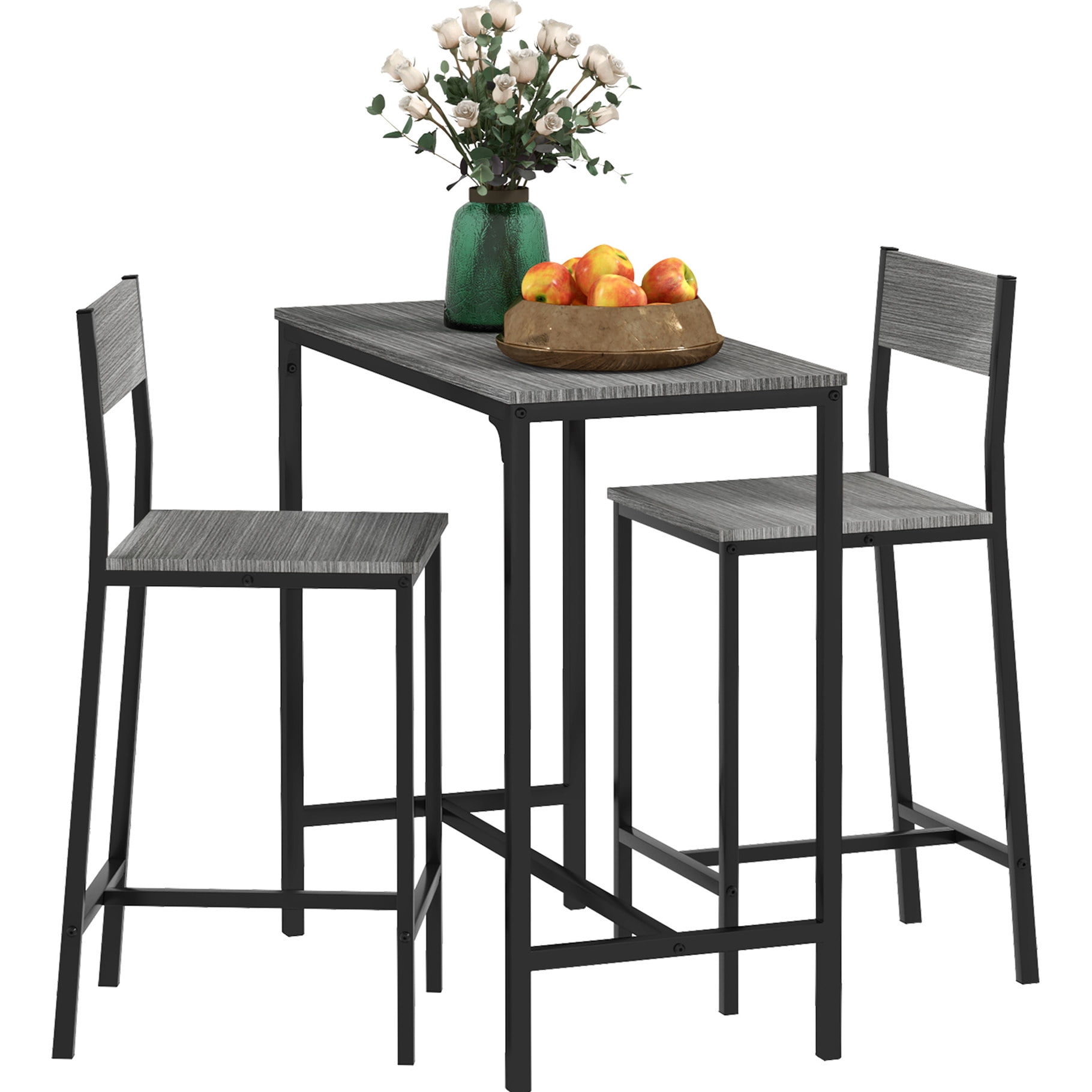 Stool Table Simple 2 - Person Bar Table and Stools | Suitable for Small Spaces, Have ...