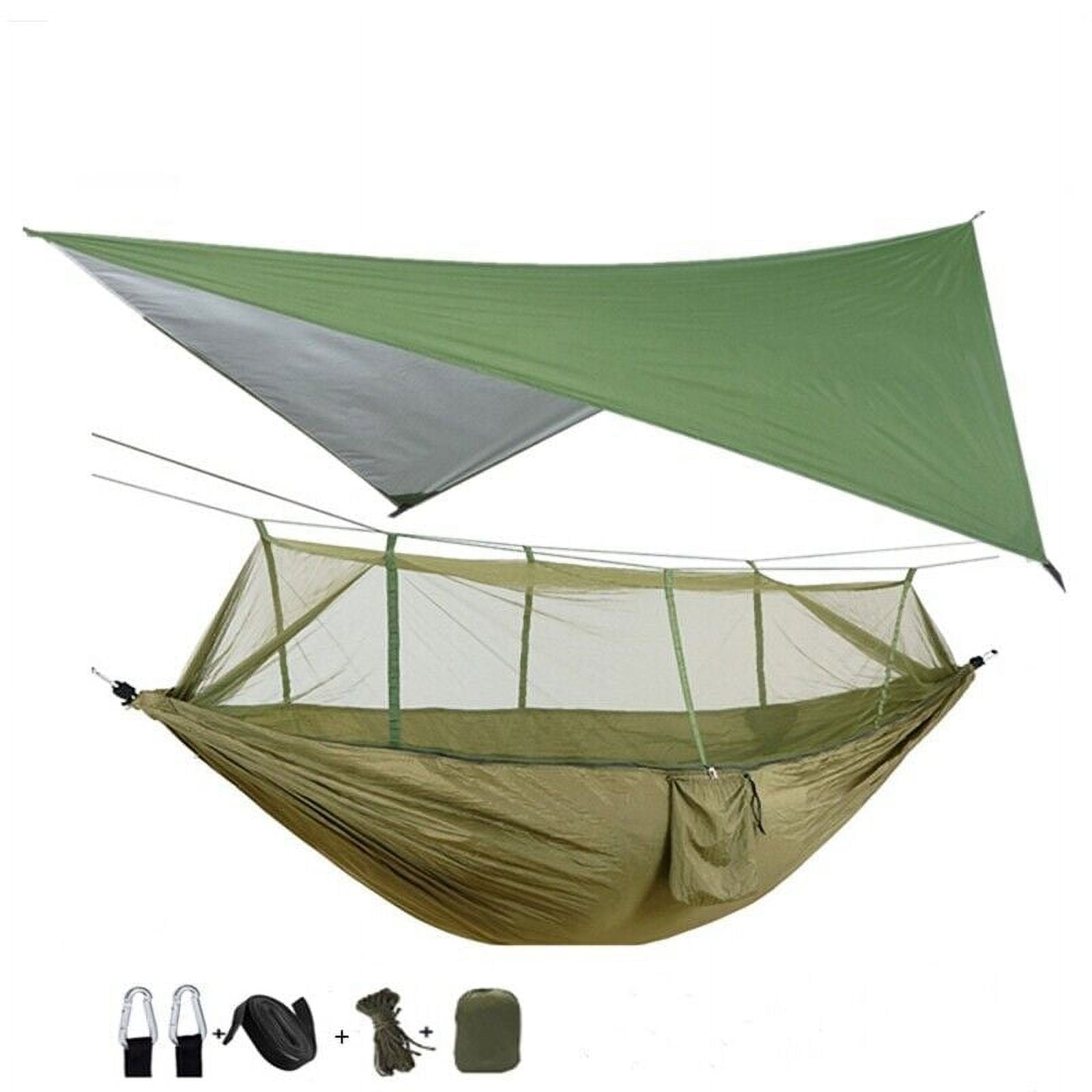 2 Person Camping Hammock Tent Mosquito Net+Waterproof Rainfly Tarp