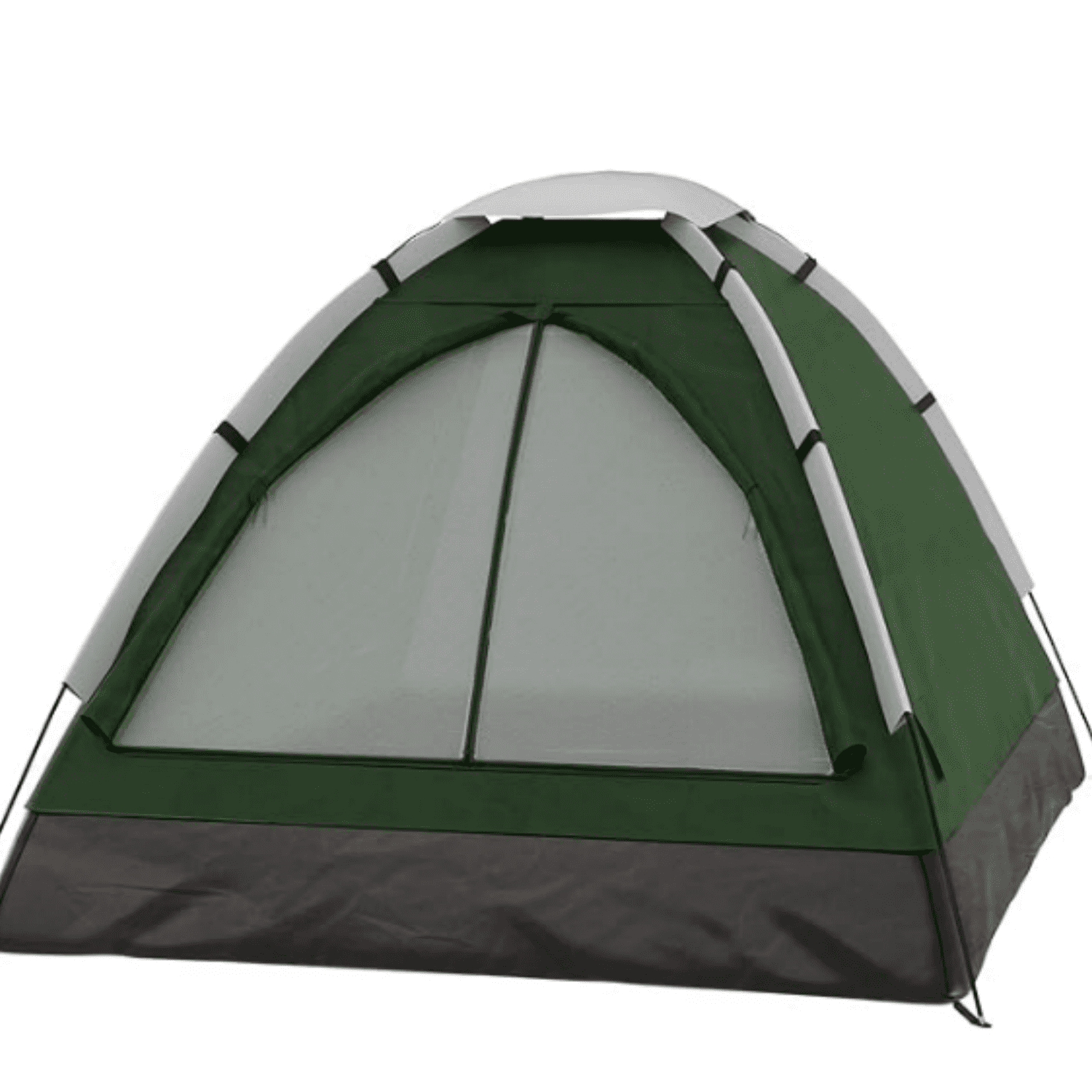 2 Person Camping Tent with Rain Fly and Carrying Bag - Lightweight Outdoor Tent for Backpacking, Hiking, or Beach Use by Wakeman Outdoors (Green)