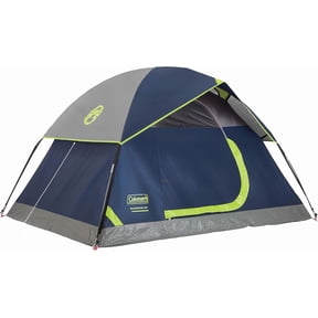 2-Person Camping Tent with Rainfly, Quick-Setup Weather-Resistant Shelter in Navy Blue