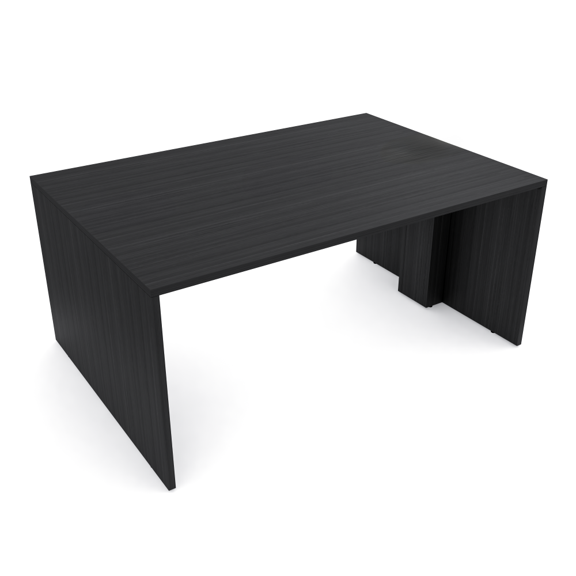 2 Person Collaboration Table | Extra Wide Face-To-Face Desk | 4x5 All Laminate Teaming Table | Asian Night