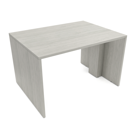 2 Person Collaboration Table | Small Face-To-Face Desk | 3x4 All Laminate Teaming Table | Lakeland Salt