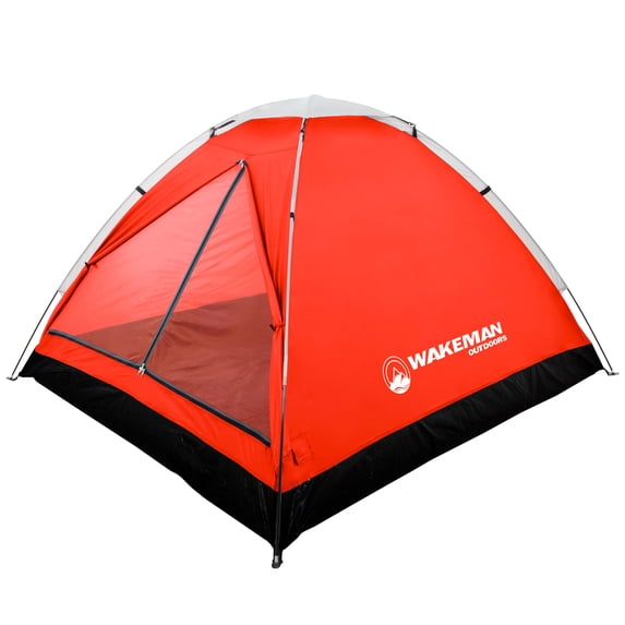 2-Person Dome Tent for Camping - Rain Fly, Water Resistant Material with Polyurethane Coating - Great Addition to Camping Accessories by Wakeman