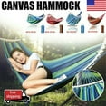 2 Person Double Camping Hammock Chair Bed Outdoor Hanging Swing