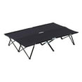 thumbnail image 1 of 2 Person Camping Cot, Portable Folding Cot Bed for Adults - 50" Wide Elevated Outdoor Sleeping Cot with Carry Bag, Green, 1 of 5