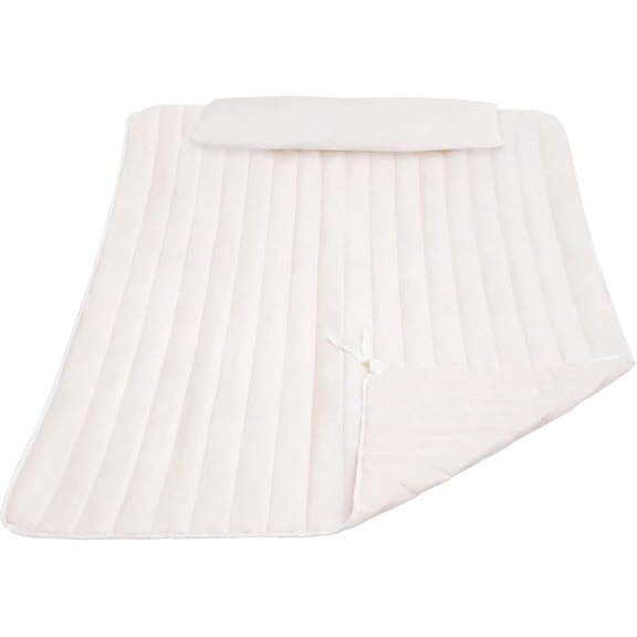 2 Person Hammock Pad and Pillow Set Double Polyester Quilted 78 x 55 Inches Cream