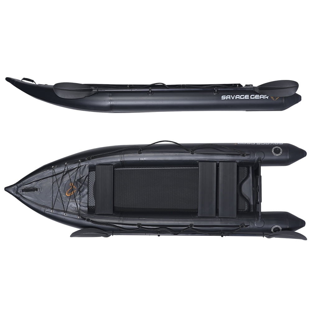 2 Person Inflatable Kayak Fishing PVC Boat - 130'' x 43'' x 11.8'' with  Aluminum Alloy Seat, Paddle, Inflatable Mat, Repair Kit, Fin 