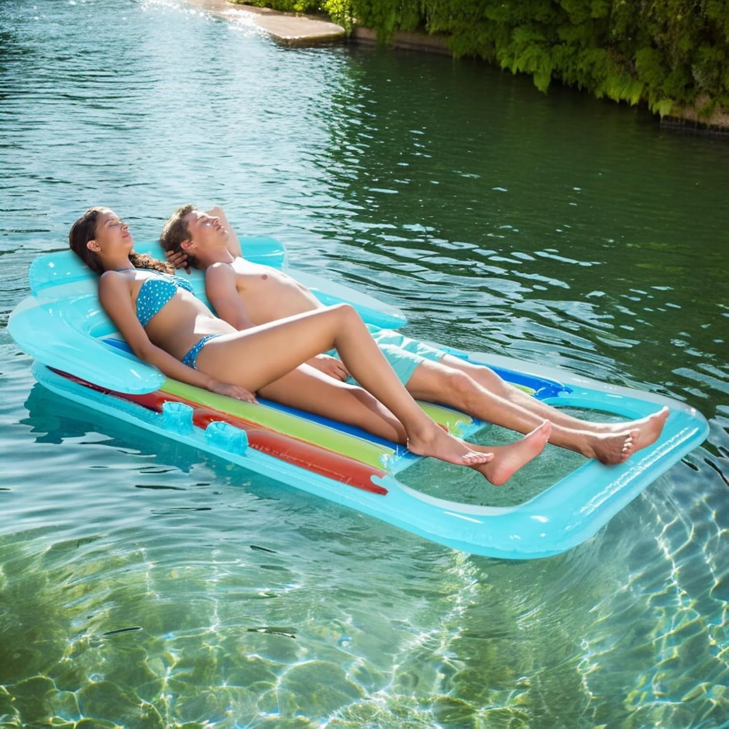 Inflatable lake lounger hotsell