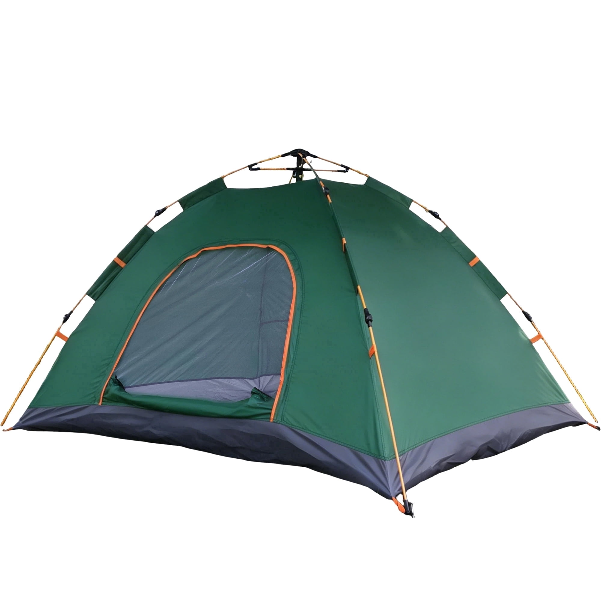 2 Person Instant Camping Tent, Auto Setup Pop Up Tent for Camping/ Hiking/Travel, Green
