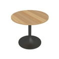 thumbnail image 1 of 2 Person Small Round Table Tulip Base 34" Pedestal Meeting Room Table, 1 of 4