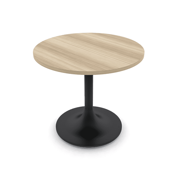 2 Person Small Round Table Tulip Base 34" Pedestal Meeting Room Table
