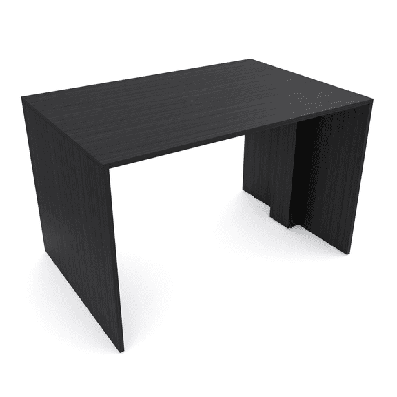 2 Person Standing Height Table | Extra Wide Face-To-Face Desk | 4x5 All Laminate Teaming Table | Asian Night