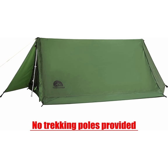 2-Person Trekking Pole Tent for Backpacking - Ultralight A-Frame Backpacking Tent, Two Person Waterproof Hiking Tent for Camping, Lightweight Camping Tent for Scouts, Trekker (No Poles)